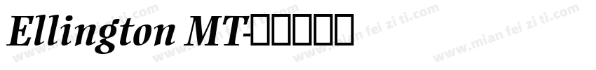 Ellington MT字体转换